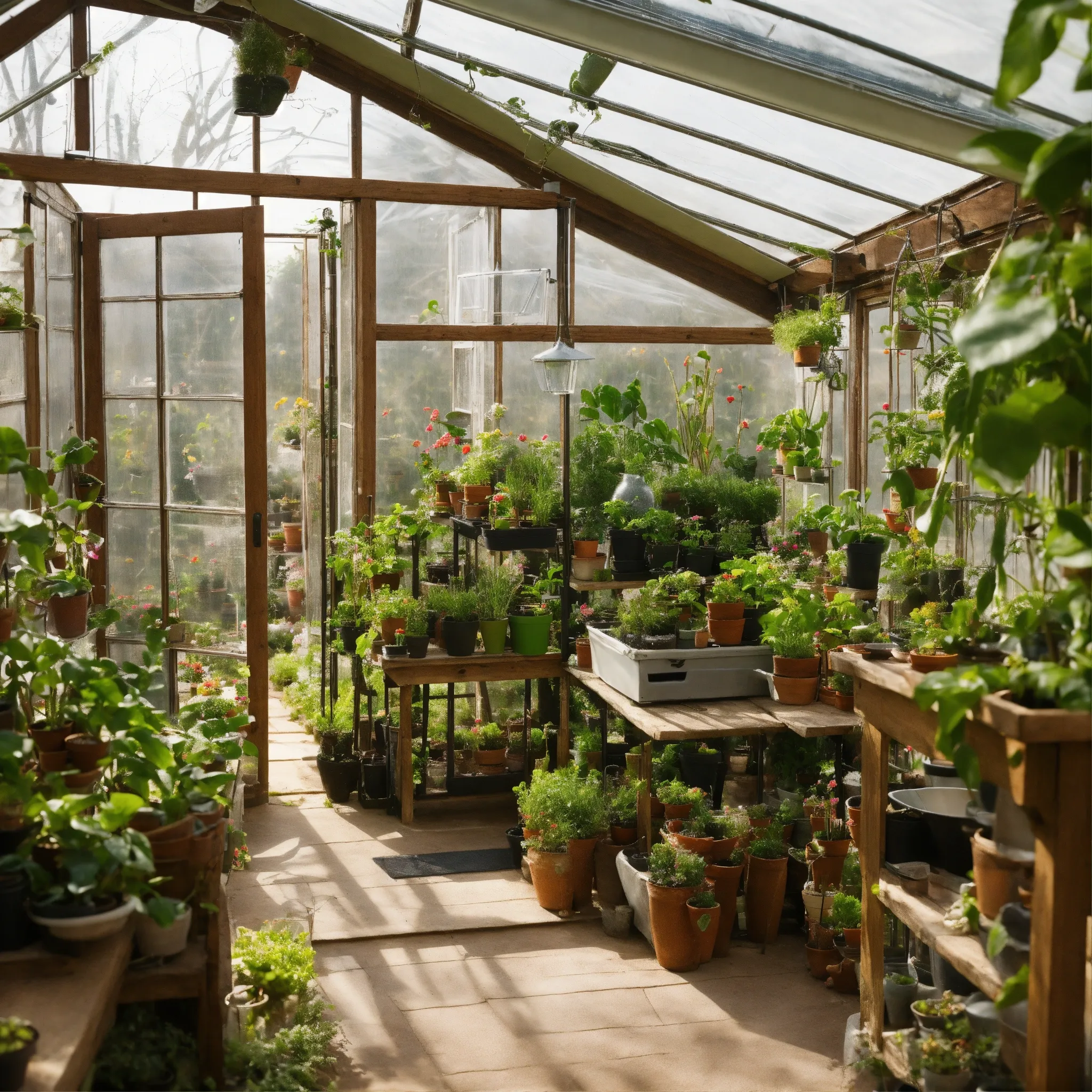 Spider plant for kitchen air quality