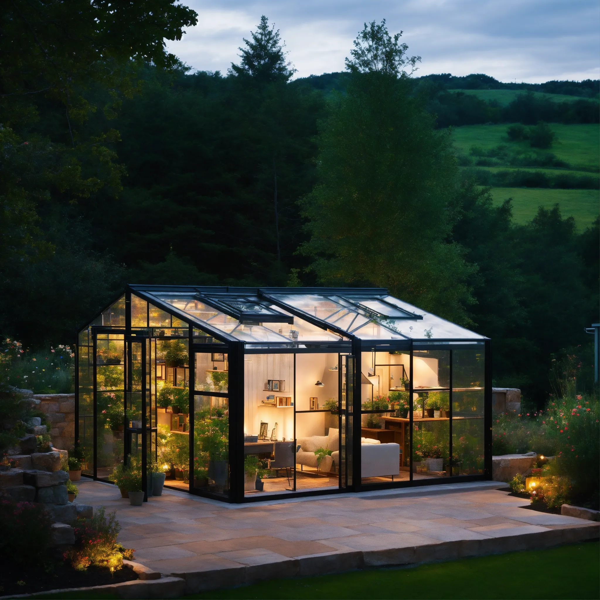 Bedroom with air-purifying plants